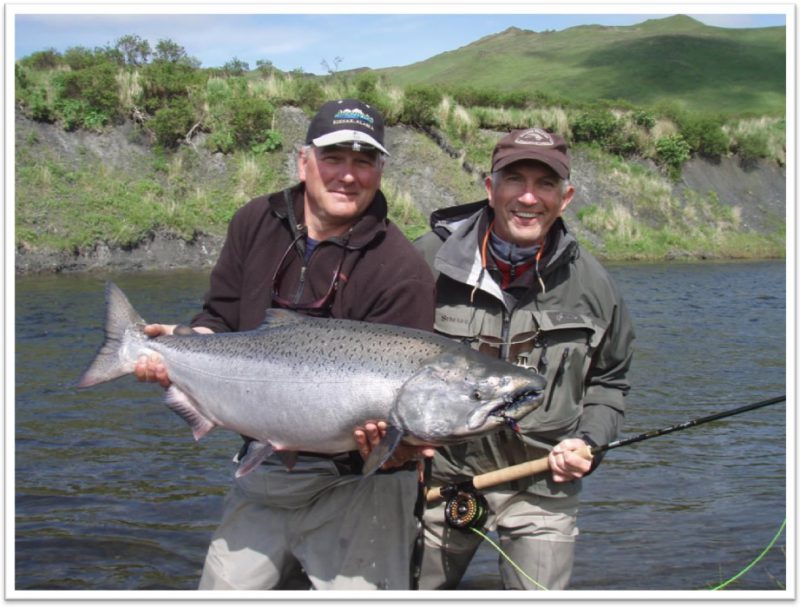 King Salmon Fly Fishing AlpenView Lodge Kodiak, Alaska